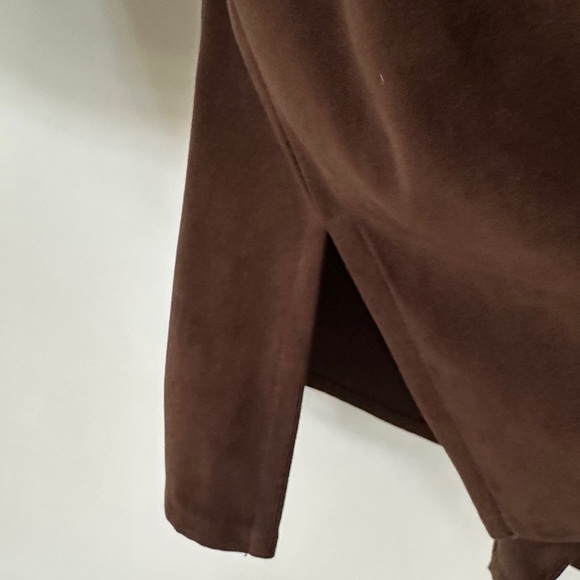 TANJAY | Vintage Brown Mixed Media Animal Print Embroidered Button Up Blouse - Picture 8 of 15